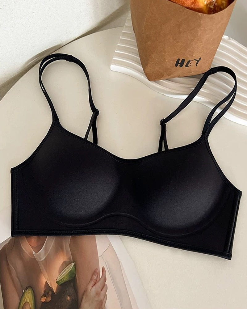 Women's Colorblock Seamless Push-up Wire-free Comfortable Breathable Bra