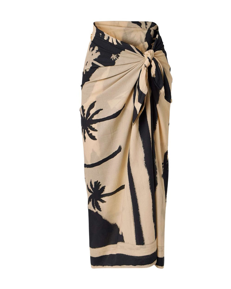 Beach Vacation Deep V One-piece Swimsuit and Cover-up