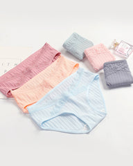 Lace-trimmed Pure Cotton Breathable Comfort Stretch Briefs