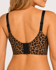 Leopard Print Seamless High Elasticity Full Cup Bra