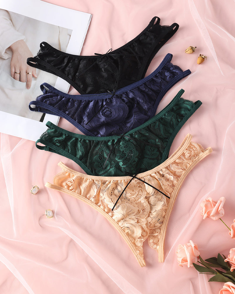Women's Lace Open-crotch Panties
