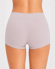 Multi-pack Plus Size High Waist Hip-hugging Cotton Ribbed Briefs